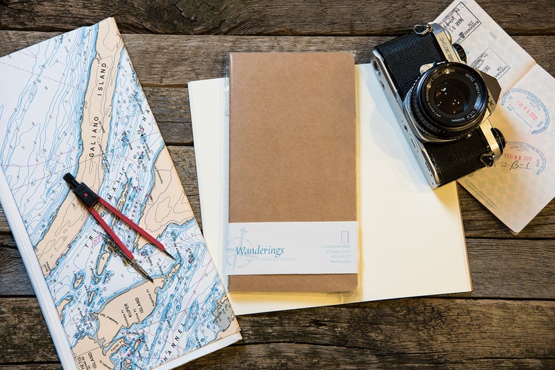 Wanderings Traveler's Notebook Inserts - 8.25 x 4.25 Inch (21cm x 11cm) - Blank Paper - Set of 3 Notebook Journal Refills for Leather Travel Journals Diary and Planners - 180 Pages - Image 4